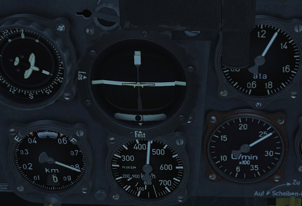 Bf 109G DB605A (and AM) engine full throttle height (Volldruckhöhe