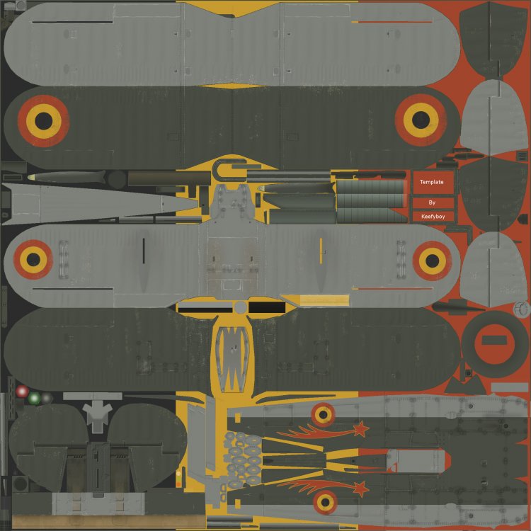 Gloster Gladiator  N0 CODES_ of 1 Escadrille, 1 Groupe ( La Comete), Schaffer Airfield, Diest, Late 1930s.jpg