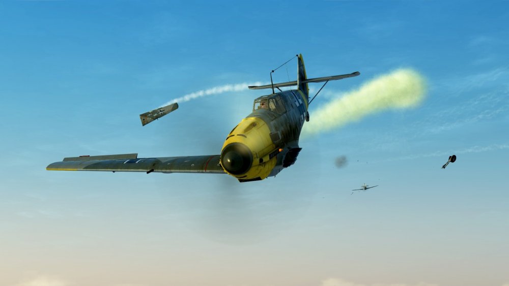 Bf109 Hit the silk.jpg