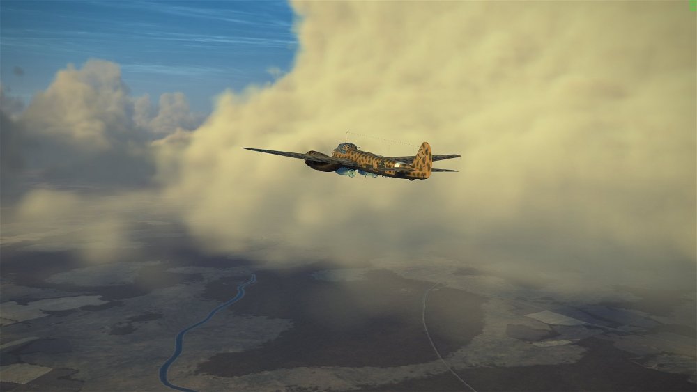 Ju-88 going between clouds.jpg